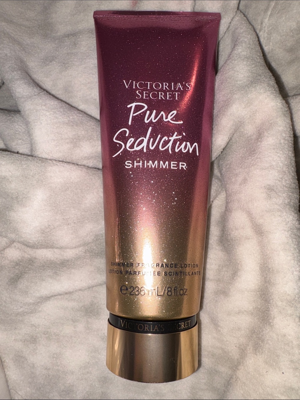 NWT Victoria's Secret Pure Seduction Shimmer Lotion - Pink to Gold Ombre